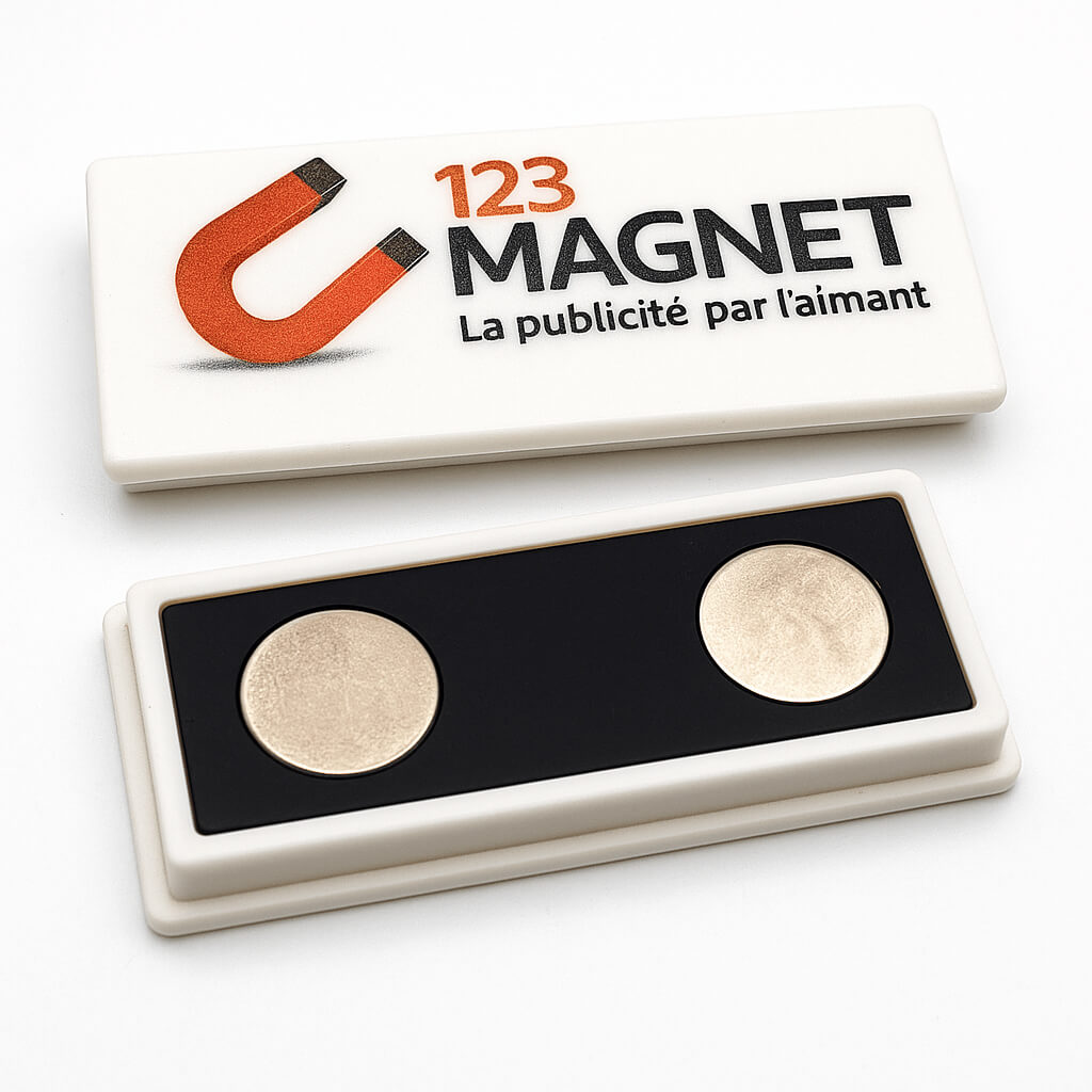 Aimant imprimé rectangulaire