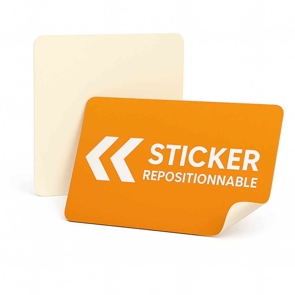 Sticker repositionnable