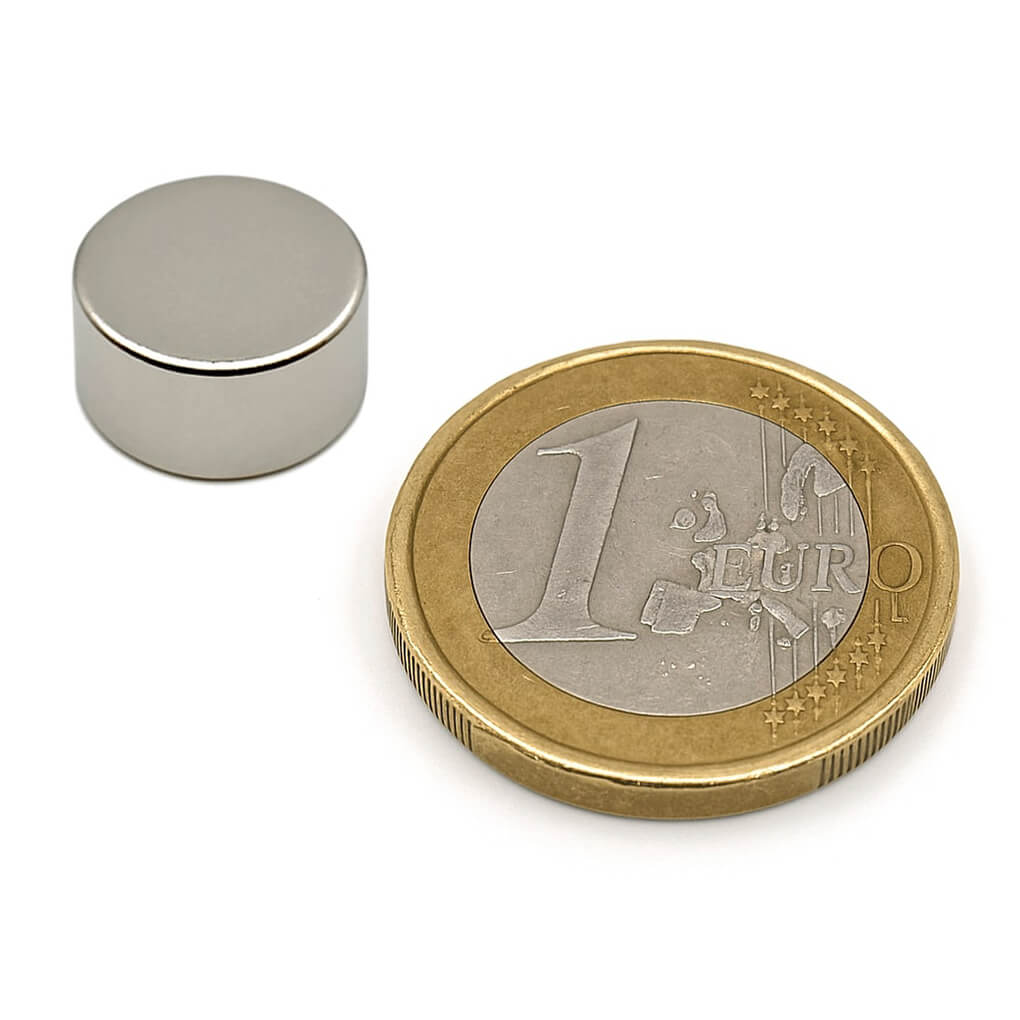 Aimant néodyme disque Ø12 x 5mm, puissance 3.60kg 81 Aimant néodyme disque Ø12 x 5mm, puissance 3.60kg