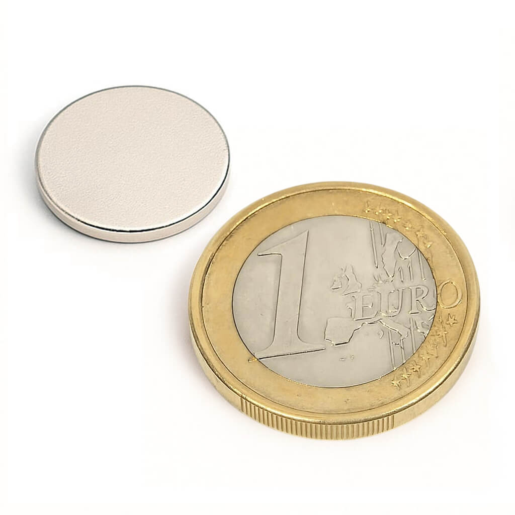 Aimant néodyme disque Ø15 x 1,5mm, puissance 1,36kg 86 Aimant néodyme disque Ø15 x 1,5mm, puissance 1,36kg