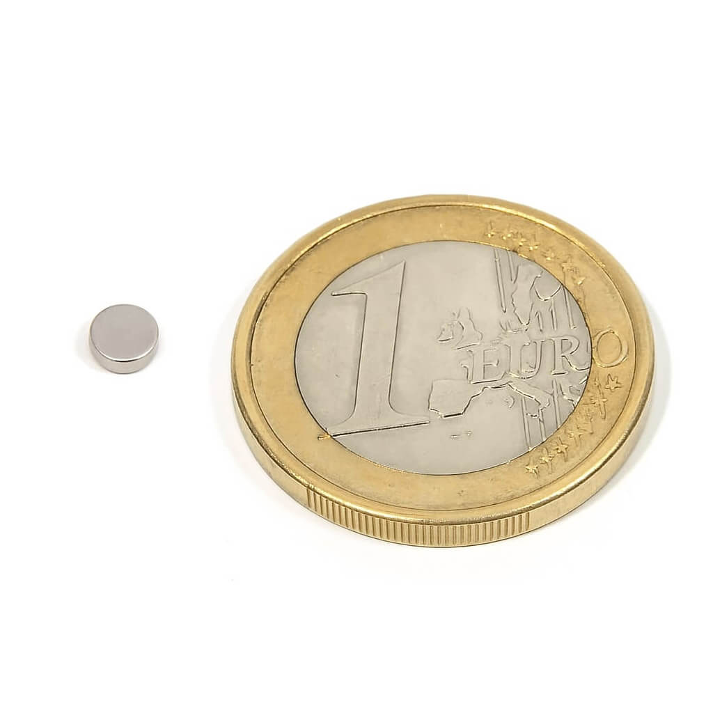 Aimant néodyme disque Ø 4x2mm, puissance 0.42kg 49 Aimant néodyme disque Ø 4x2mm, puissance 0.42kg