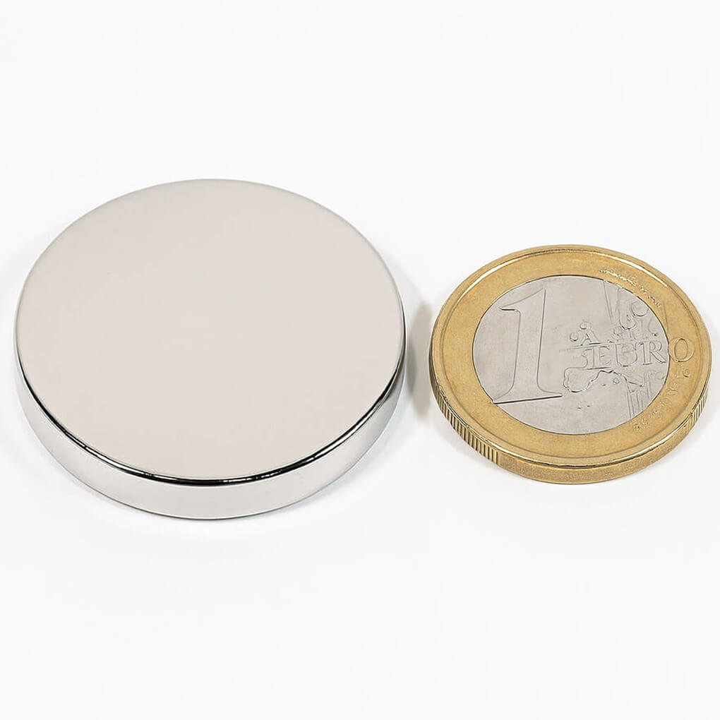 Aimant néodyme disque Ø32 x 5mm, puissance 12.2kg 100 Aimant néodyme disque Ø32 x 5mm, puissance 12.2kg
