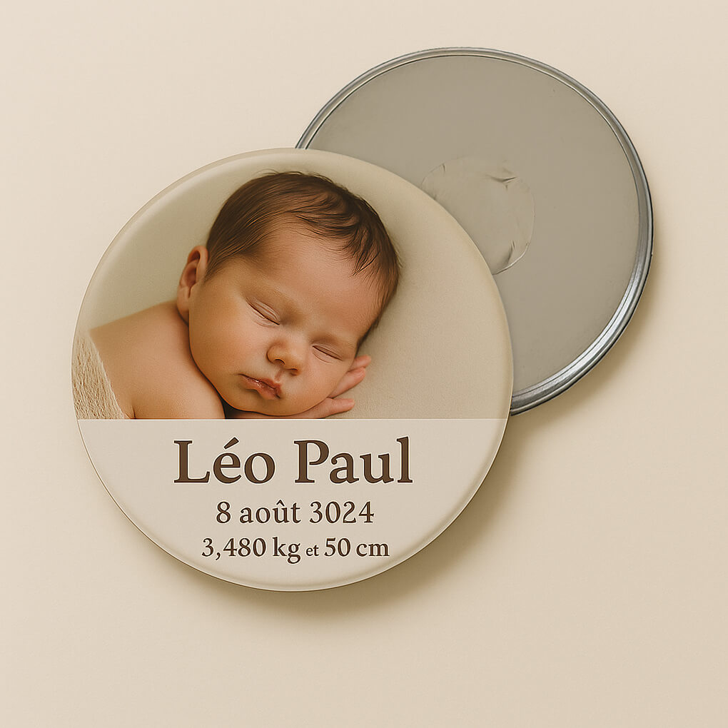 Faire-part aimanté badge 50 Faire-part aimanté badge
