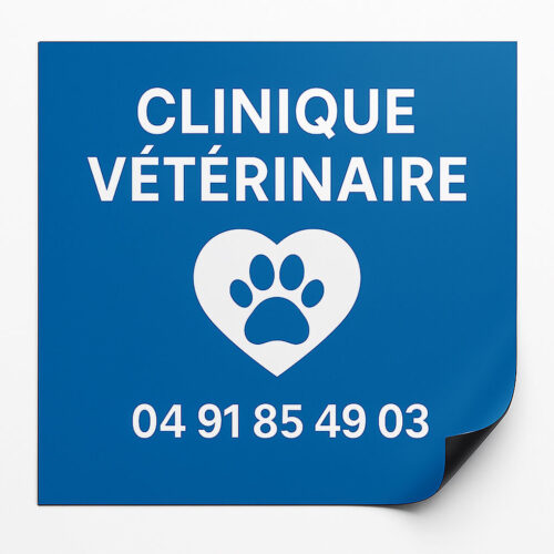 plaque aimantée carrée personnalisée 60x60cm