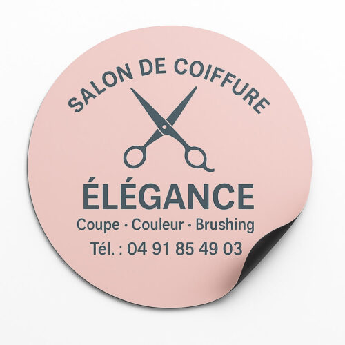 plaque magnet voiture ronde D30 cm