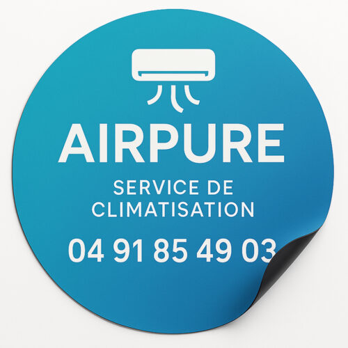 plaque aimantée voiture D60cm