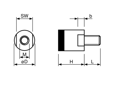 Aimant grappin plat Ø20mm 47 Aimant grappin plat Ø20mm – Image 2