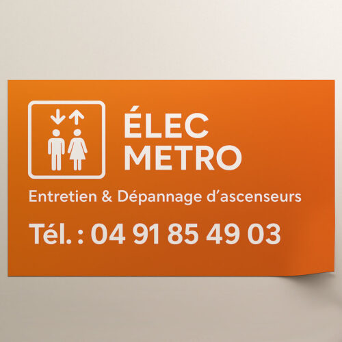 plaque aimanté camion publicitaire 100x160cm