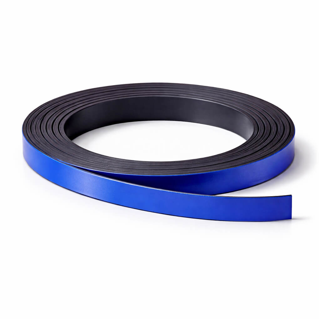 Bande magnétique bleue 10mm x 1mm x 5 mètres 46 Bande magnétique bleue 10mm x 1mm x 5 mètres