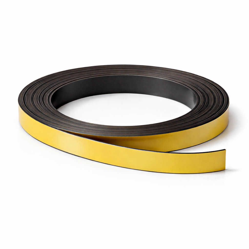 Bande magnétique jaune 10mm x 1mm x 5 mètres 46 Bande magnétique jaune 10mm x 1mm x 5 mètres